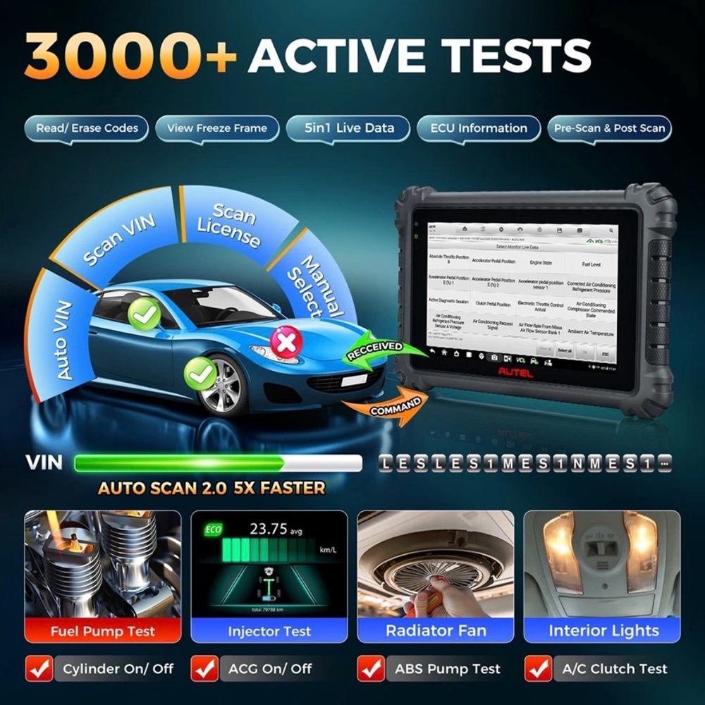 Autel MaxiCom MK906 Pro Coding Full System Diagnostic Scanner Tool - Picture 12 of 15